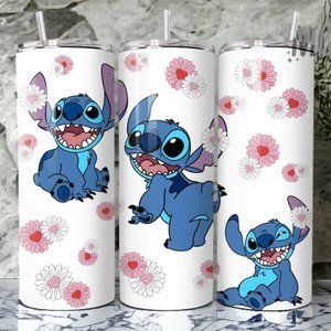 ****SUPER CUTE STITCH  20oz STAINLESS STEEL INSULATED SKINNY TUMBLER ( 1PC )****